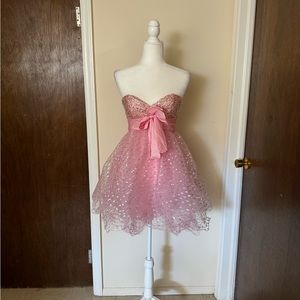 Short Pink Poofy Sherri Hill Dress